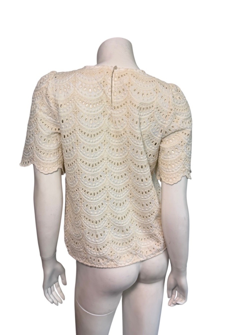 SEZANE Lisa Blouse in Ecru Size FR 36/ US 4 - Picture 5 of 8